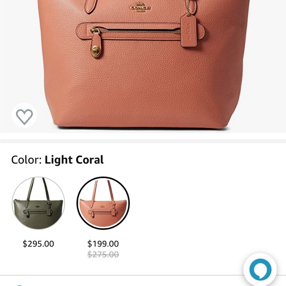 Authentic COACH PURSE Peach and wine colored. - Picture 10 of 11